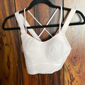 Baby pink lulu lemon sports bra